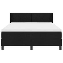 Boxspringbed met hoofdeinde Zwart 200 x 160 cm Stof