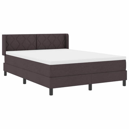 Boxspringbed met hoofdeinde Donkerbruin 200 x 160 cm Stof