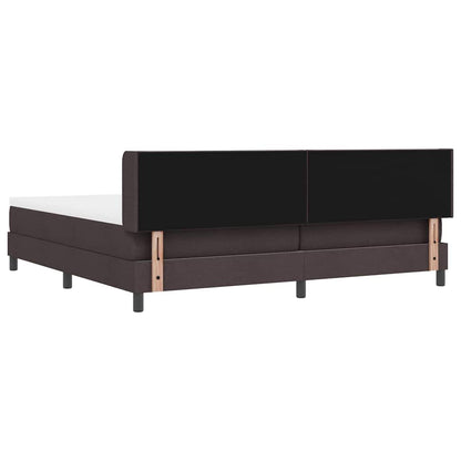 Boxspring bed Donkerbruin 200 x 200 cm Stof en Foam