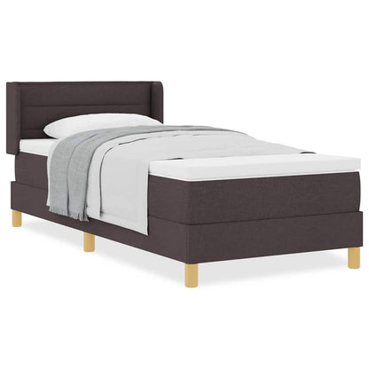Boxspring bed Donkerbruin 80 x 200 cm Gestoffeerde stof