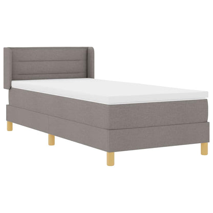 Boxspringbed met hoofdeinde Taupe 200 x 100 cm Stof