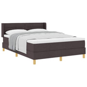 Boxspringbed 140x200 cm donkerbruin met matras
