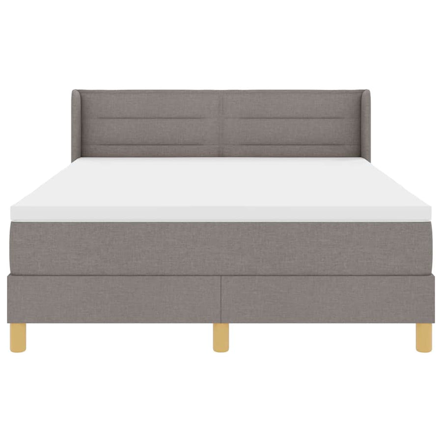 Boxspringbed met matras Taupe 200 x 140 cm Polyester