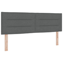 Boxspringbed met matras Donkergrijs 200 x 160 cm Polyester