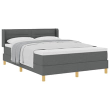 Boxspringbed met matras Donkergrijs 200 x 160 cm Polyester