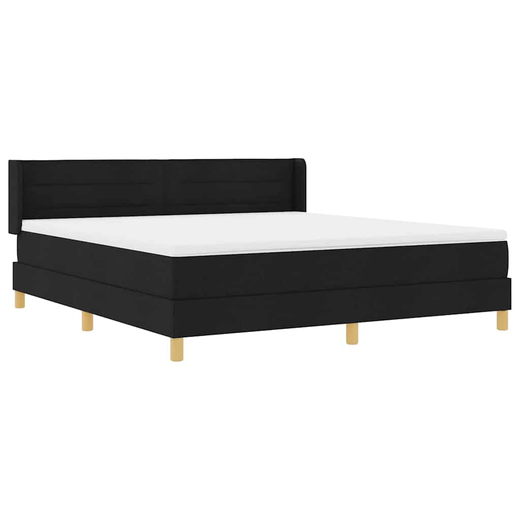 Boxspring bed Zwart en Wit en Zwart 180 x 200 cm Gaas