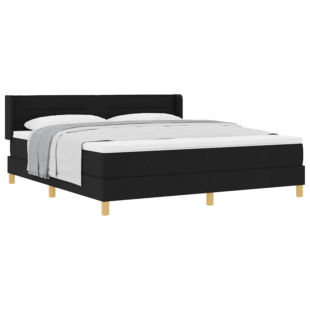Boxspring bed Zwart en Wit en Zwart 180 x 200 cm Gaas