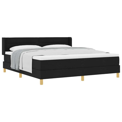 Boxspring bed Zwart en Wit en Zwart 180 x 200 cm Gaas