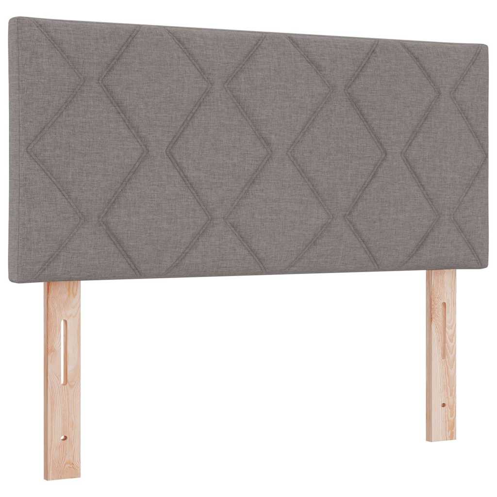 Boxspringbed met hoofdeinde Taupe 200 x 80 cm Stof