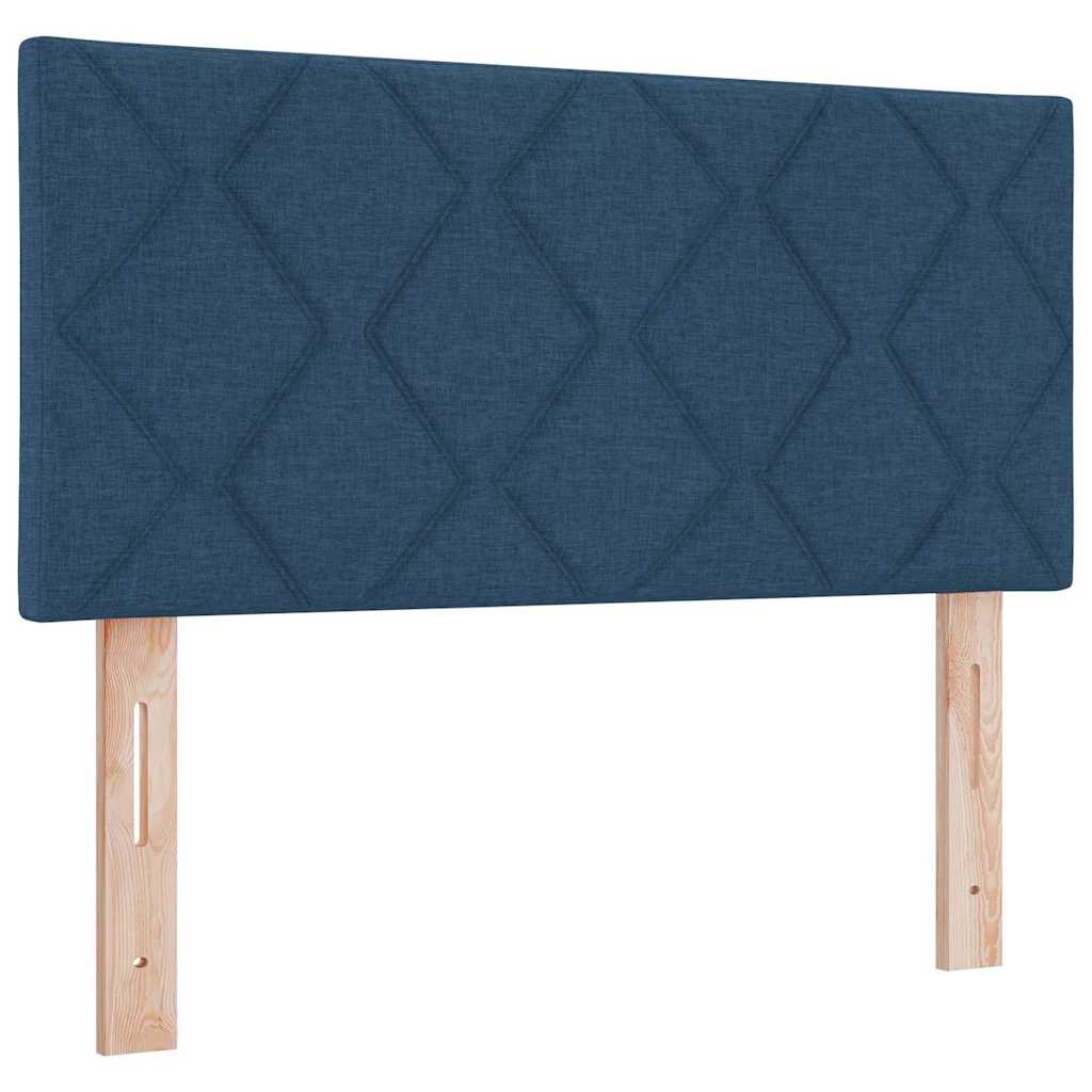 Boxspringbed met hoofdeinde Blauw 200 x 80 cm Stof