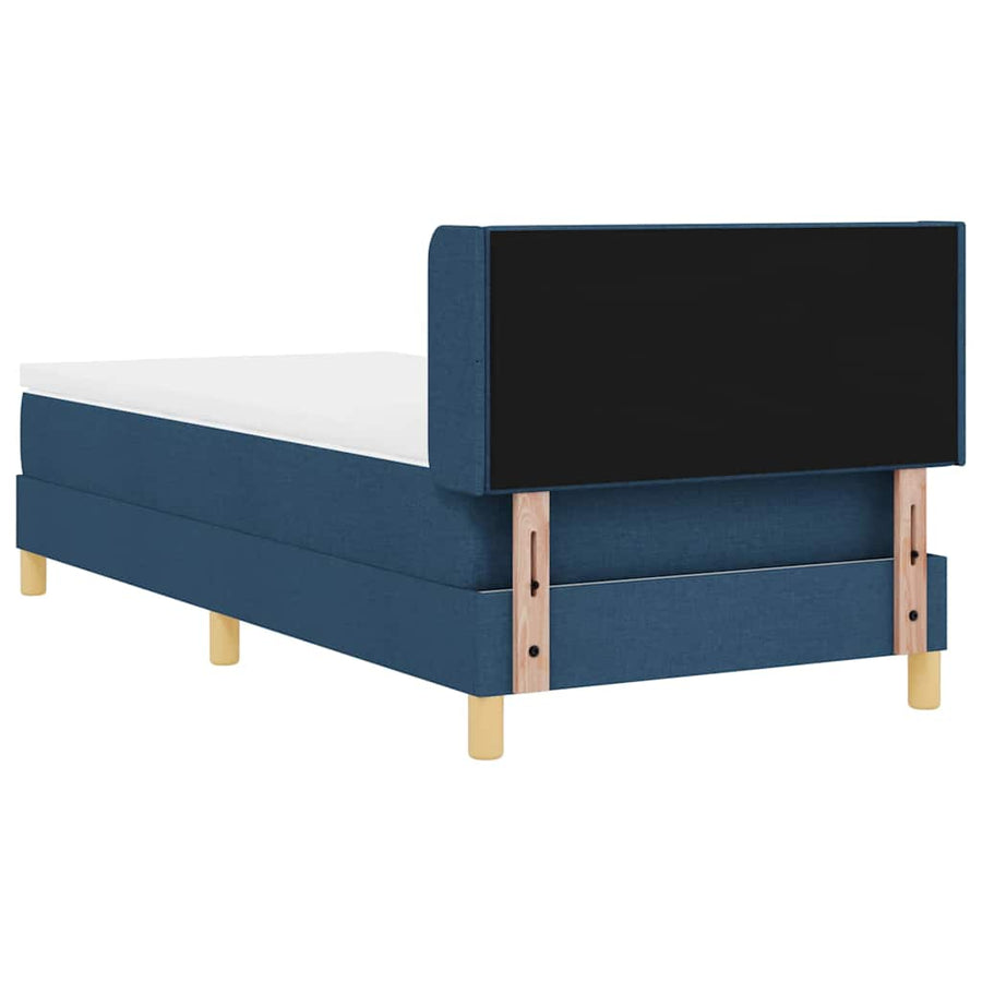 Boxspringbed met hoofdeinde Blauw 200 x 80 cm Stof