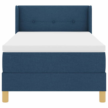 Boxspringbed met hoofdeinde Blauw 200 x 80 cm Stof