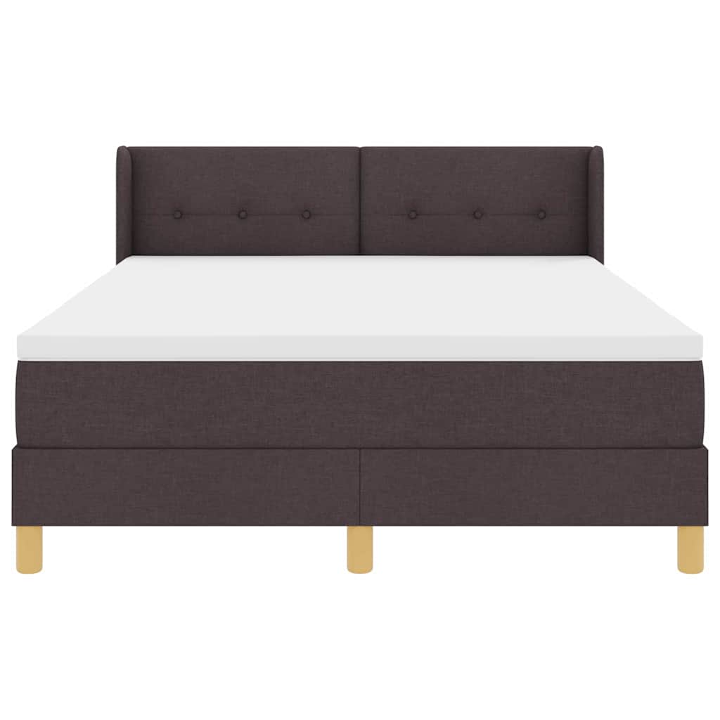 Boxspring bed Donkerbruin 140 x 200 cm Bez polling