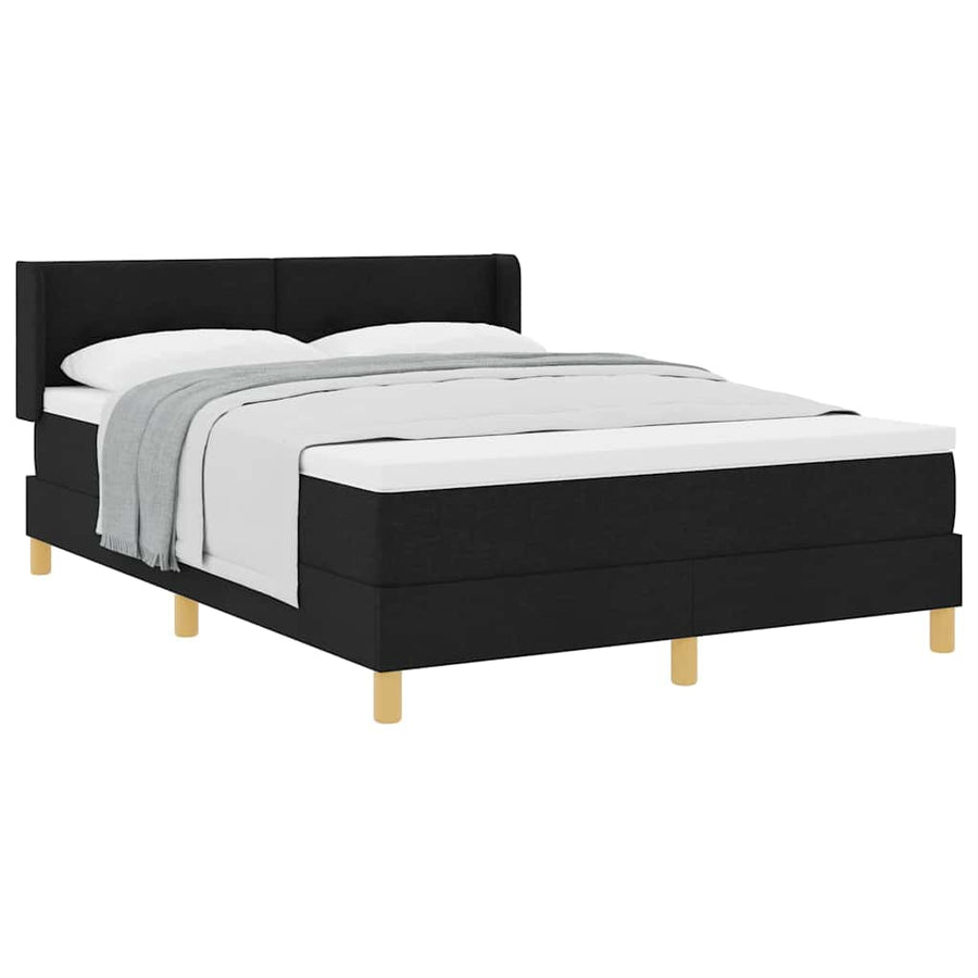 Boxspring bed met hoofdeinde Zwart 160 x 200 cm Bez polling