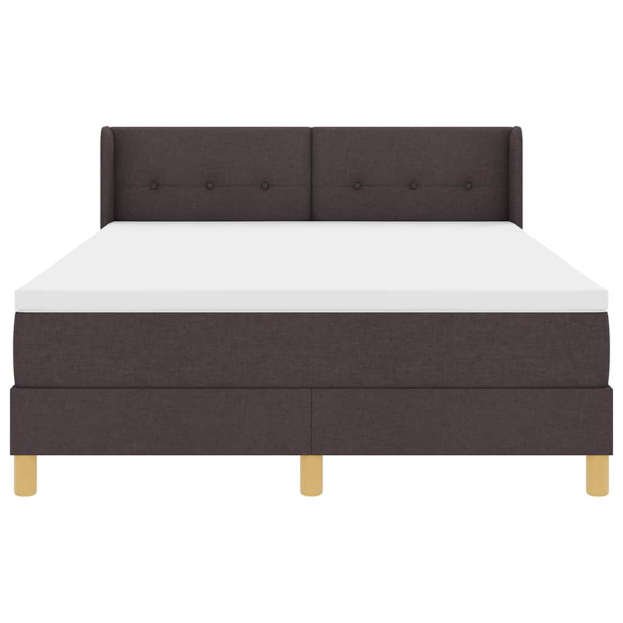 Boxspring bed Donkerbruin 160 x 200 cm Bez polling