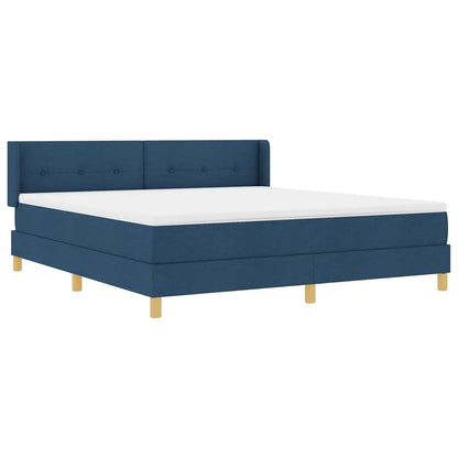 Boxspringbed met matras met hoofdeinde Blauw 180 x 200 cm Stof