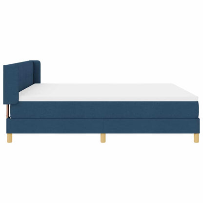 Boxspringbed met matras met hoofdeinde Blauw 180 x 200 cm Stof