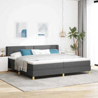 Boxspringbed 200x200 cm donkergrijs