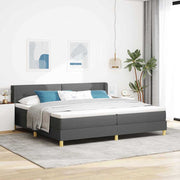 Boxspringbed 200x200 cm donkergrijs
