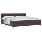Boxspringbed met hoofdeinde 200x200 cm donkerbruin