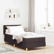 Boxspringbed 80x200 cm donkerbruin wit