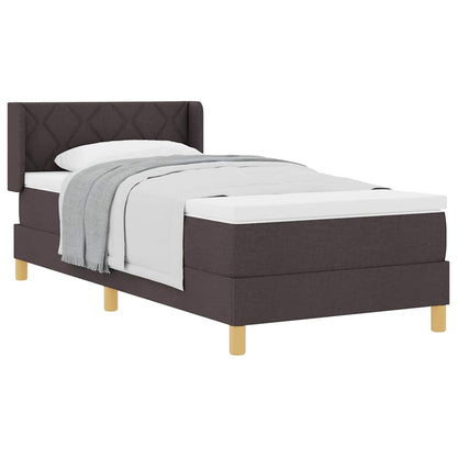 Boxspring bed Anders met hoofdeinde Donkerbruin 90 x 200 cm Hout