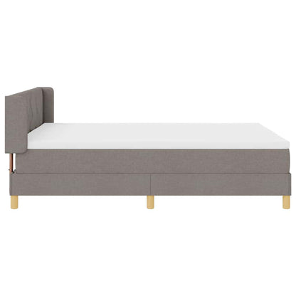 Boxspringbed met hoofdeinde Taupe 200 x 140 cm Stof