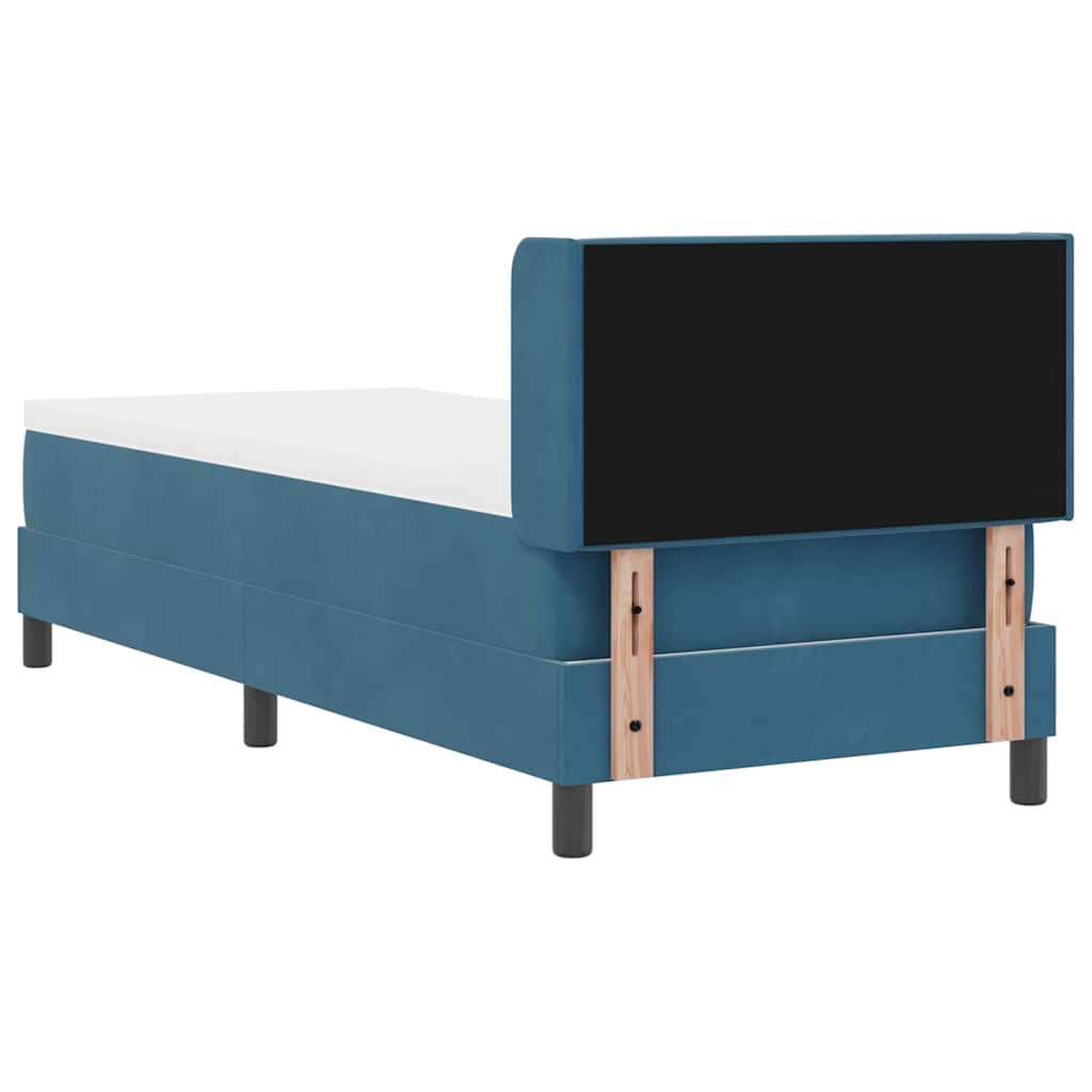 Boxspringbed met hoofdeinde Donkerblauw 200 x 80 cm Fluweel