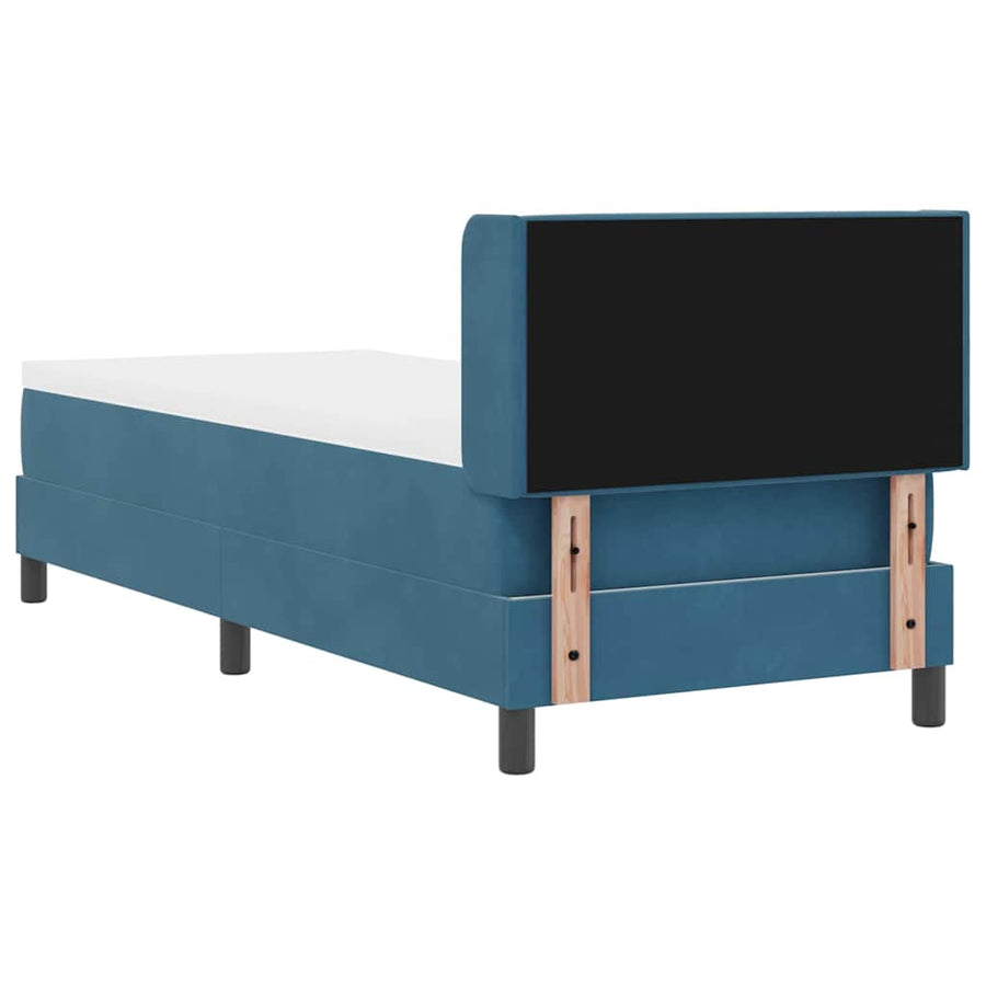 Boxspringbed met hoofdeinde Donkerblauw 200 x 80 cm Fluweel