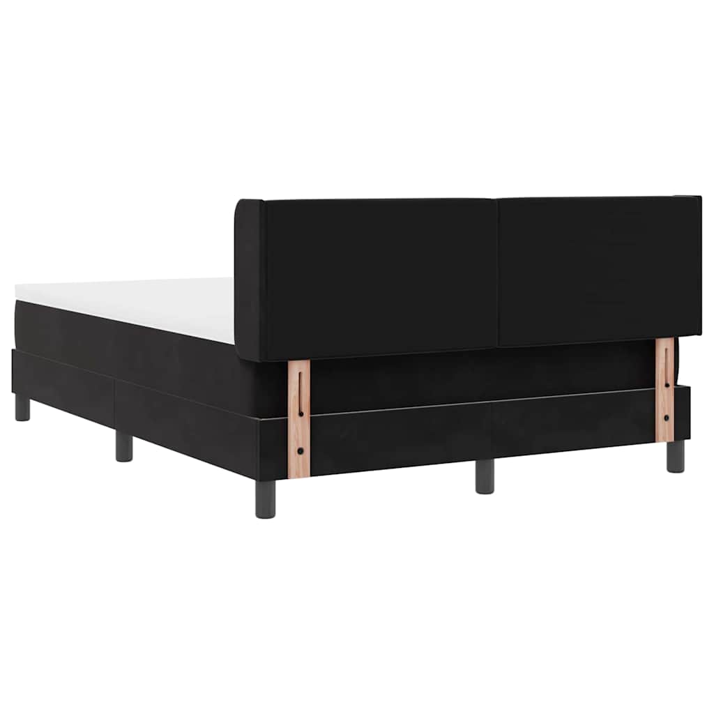 Boxspringbed met hoofdeinde Zwart 200 x 160 cm Fluweel