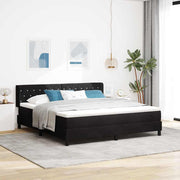 Boxspringbed 200x180 cm zwart fluweel