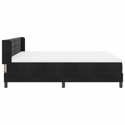 Boxspringbed met hoofdeinde Zwart 200 x 180 cm Fluweel