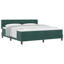 Boxspringbed met hoofdeinde Donkergroen 200 x 180 cm Fluweel