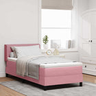 Boxspringbed roze 200x100 cm fluweel