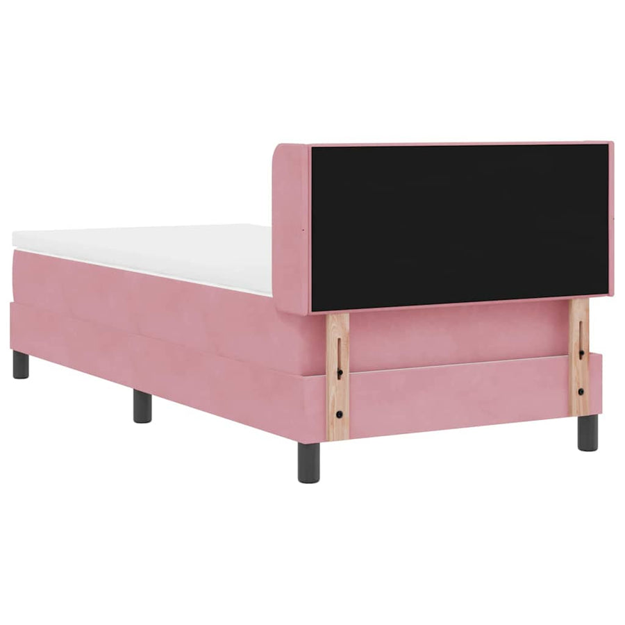Boxspringbed met hoofdeinde Roze 200 x 100 cm Fluweel