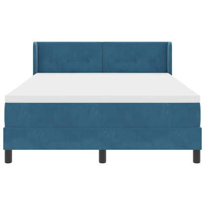 Boxspringbed met hoofdeinde Donkerblauw 200 x 160 cm Fluweel
