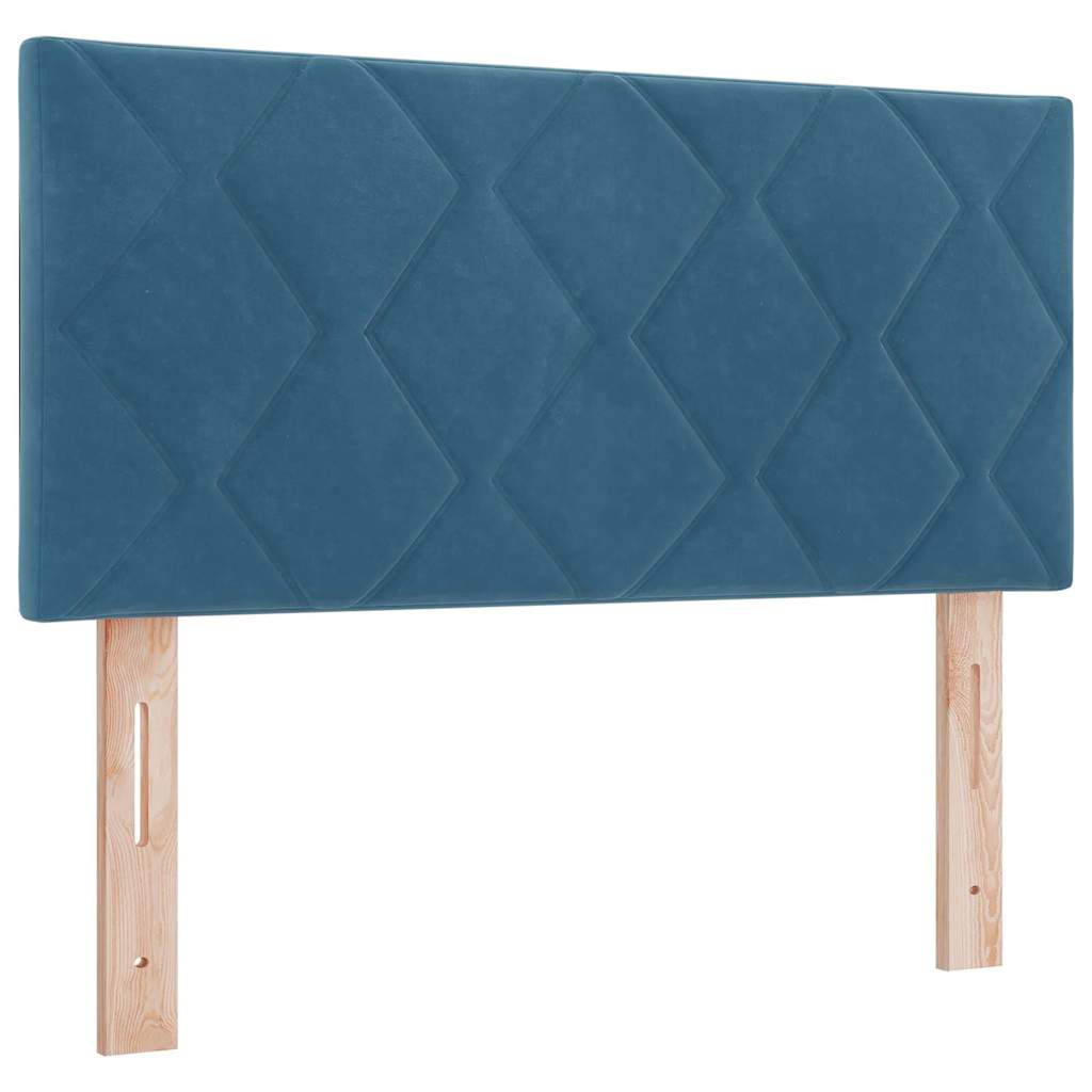 Boxspringbed met hoofdeinde Donkerblauw 200 x 100 cm Fluweel