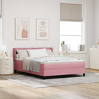 Boxspringbed met hoofdeinde Roze 200 x 140 cm Fluweel