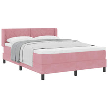 Boxspringbed met hoofdeinde Roze 200 x 140 cm Fluweel