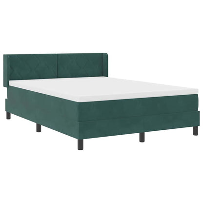 Boxspringbed met hoofdeinde Donkergroen 200 x 160 cm Fluweel