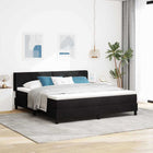 Boxspringbed 200x180 cm zwart fluweel