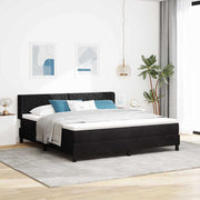 Boxspringbed 200x180 cm zwart fluweel
