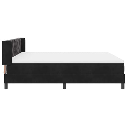 Boxspringbed met hoofdeinde Zwart 200 x 180 cm Fluweel