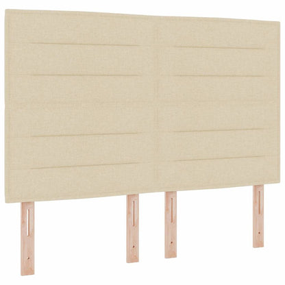 Boxspringbed met matras met hoofdeinde Crème 200 x 160 cm Stof