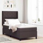Boxspringbed 200x90 cm donkerbruin stof