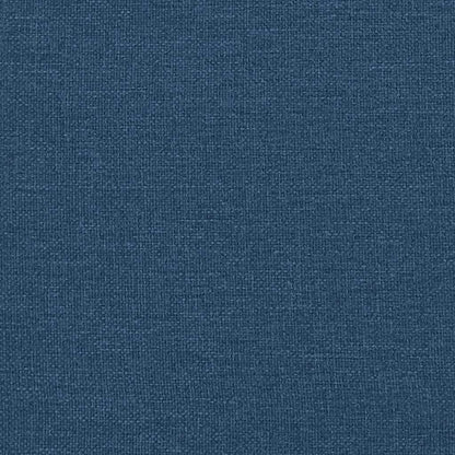 Boxspringbed met kussen met hoofdeinde Blauw 190 x 140 cm Stof