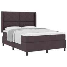 Boxspringbed met kussen Donkerbruin 200 x 160 cm Stof