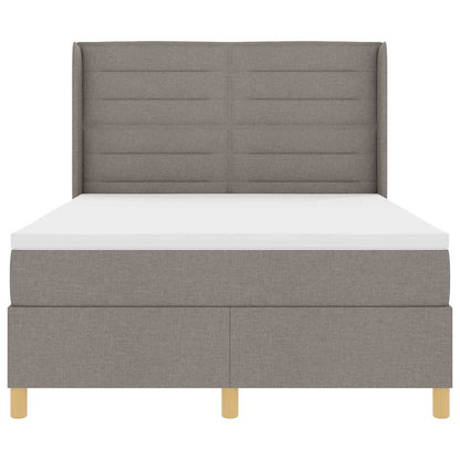 Boxspringbed met hoofdeinde Taupe 160 x 200 cm Stof