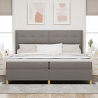 Boxspringbed taupe 200x200 cm
