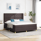 Boxspringbed 180x200 cm donkerbruin